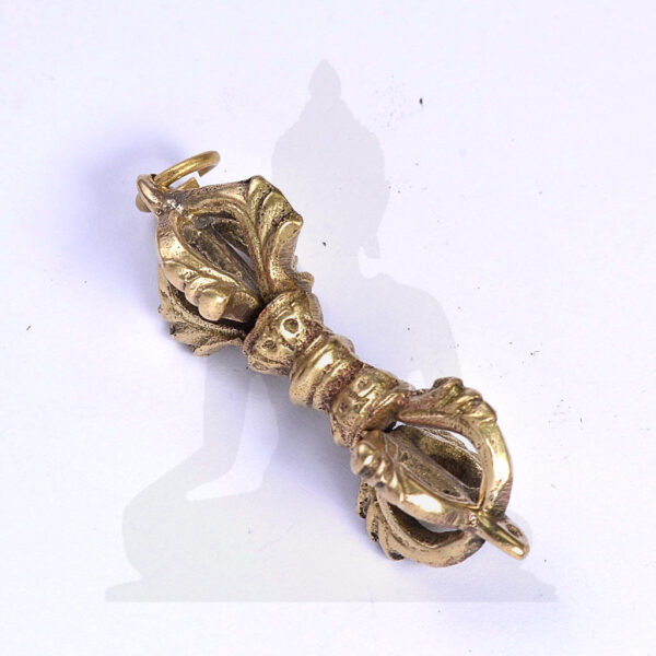 Dordzse nepáli sárgaréz medál 4 cm