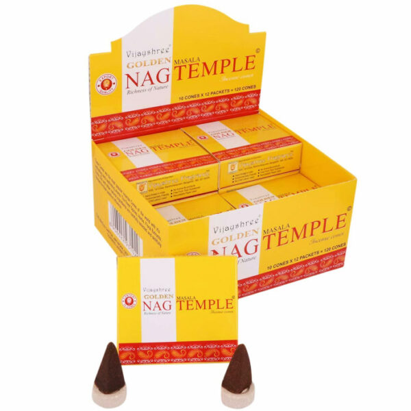 Golden Nag Temple prémium kúpfüstölő
