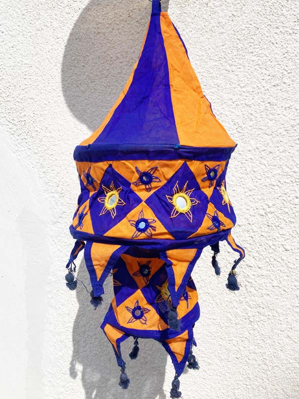 Nepáli textil lampion 50 cm