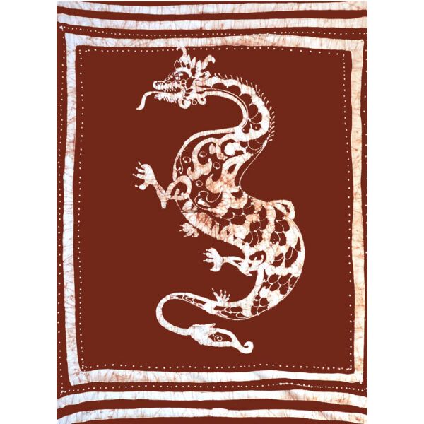 Sárkány mintás pamut ágytakaró vagy faliszőnyeg