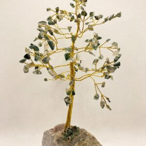 Achát Szerencsefa/Életfa Féldrágakő ásványfa 160 köves