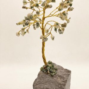 Achát Szerencsefa/Életfa Féldrágakő ásványfa 80 köves