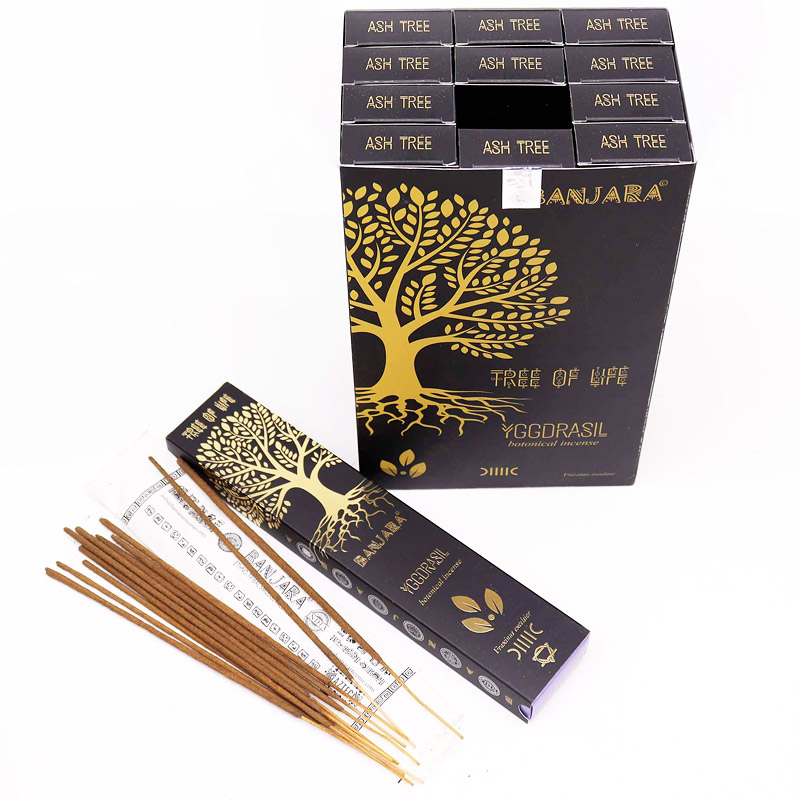 Banjara Yggdrasl Kőris fa Botanikus prémium füstölő