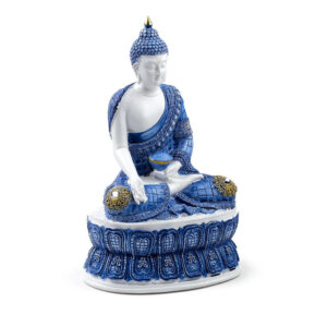 Buddha szobor gyönyörűen kidolgozott (26,5 cm magas)