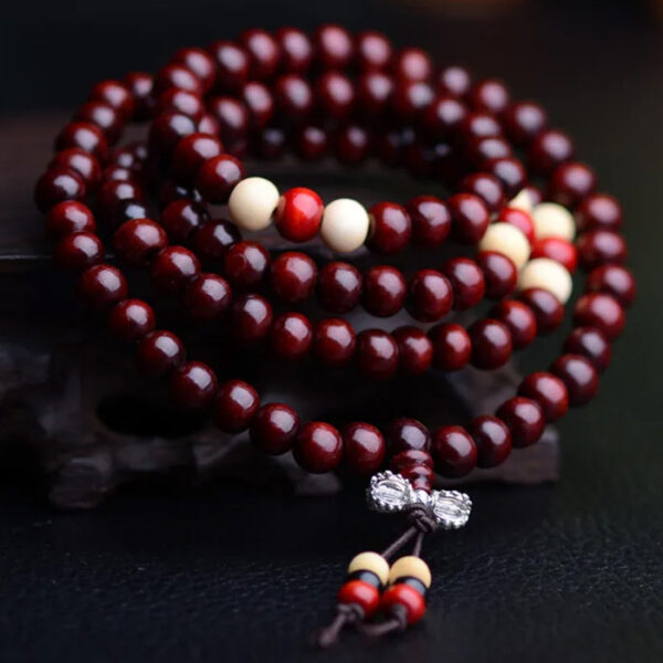 Buddhista mala 108 szemes (8 mm-es szemekkel)