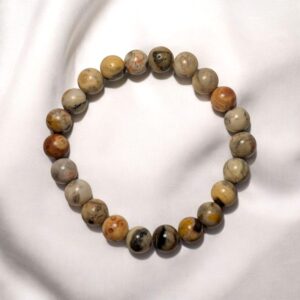 Csipke achát ásványkarkötő