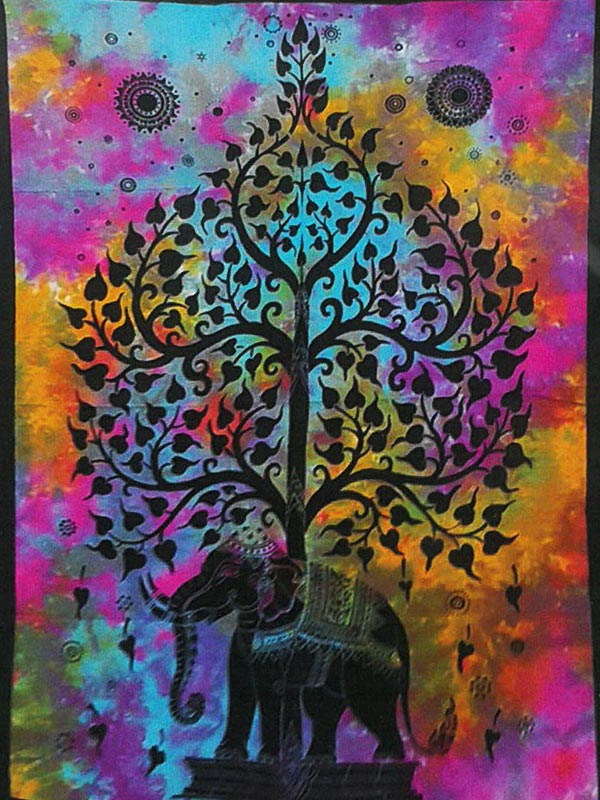 Életfa mintás pamut faliszőnyeg vagy terítő