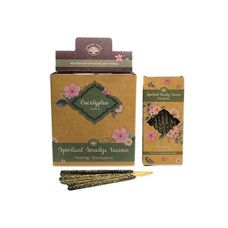 Green Tree Spiritual Smudge Healing Eucalyptus Gyógyító Eukaliptusz természetes prémium füstölő