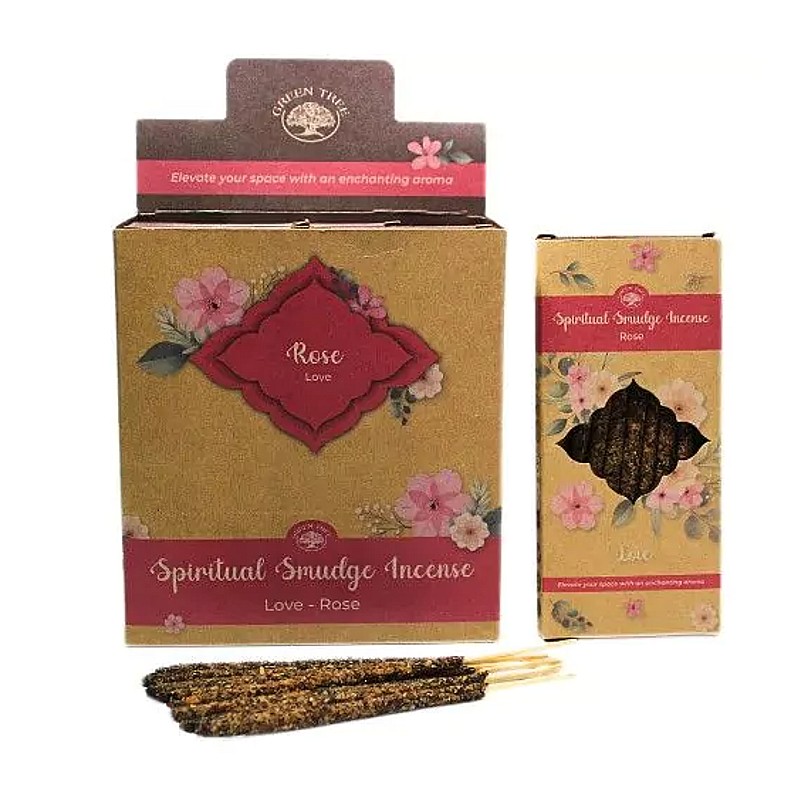 Green Tree Spiritual Smudge Love Rose Prémium Rózsa természetes prémium füstölő