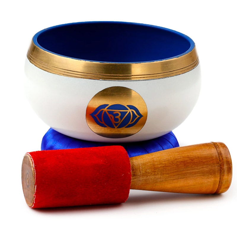 Harmadik szem csakra hangtál ütővel és alátéttel