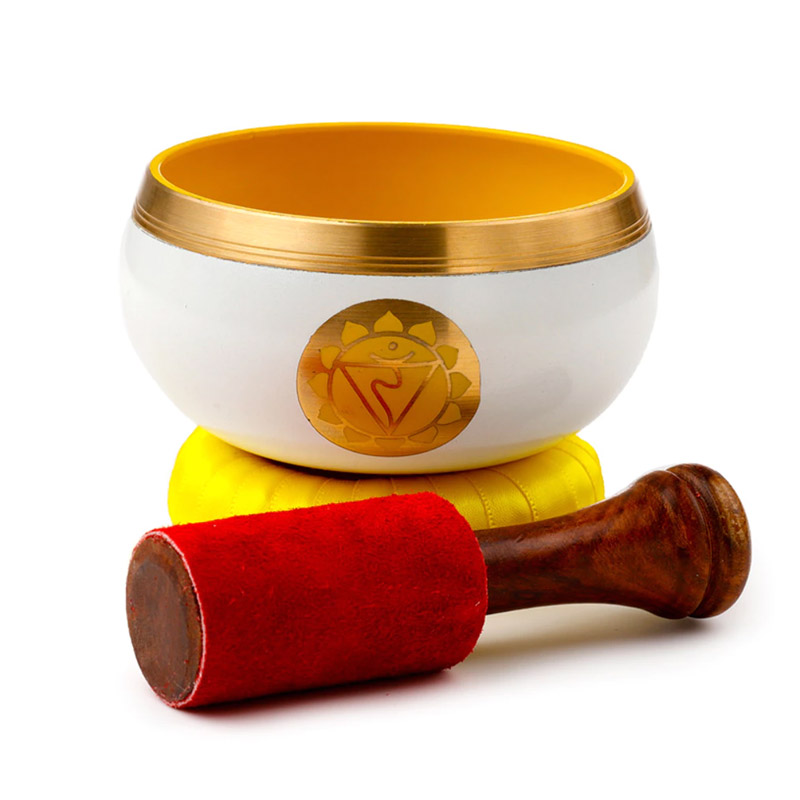 Köldökcsakra hangtál ütővel és alátéttel