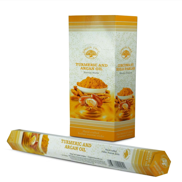 Green Tree Turmeric and Argan Kurkuma és Argán olaj természetes füstölő