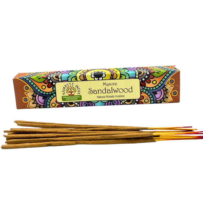 Namaste India Szantálfa indiai prémium füstölő