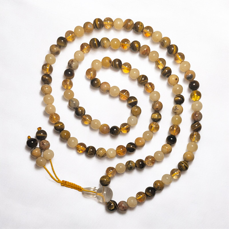 Napfonat csakra (köldök csakra) ásvány mala