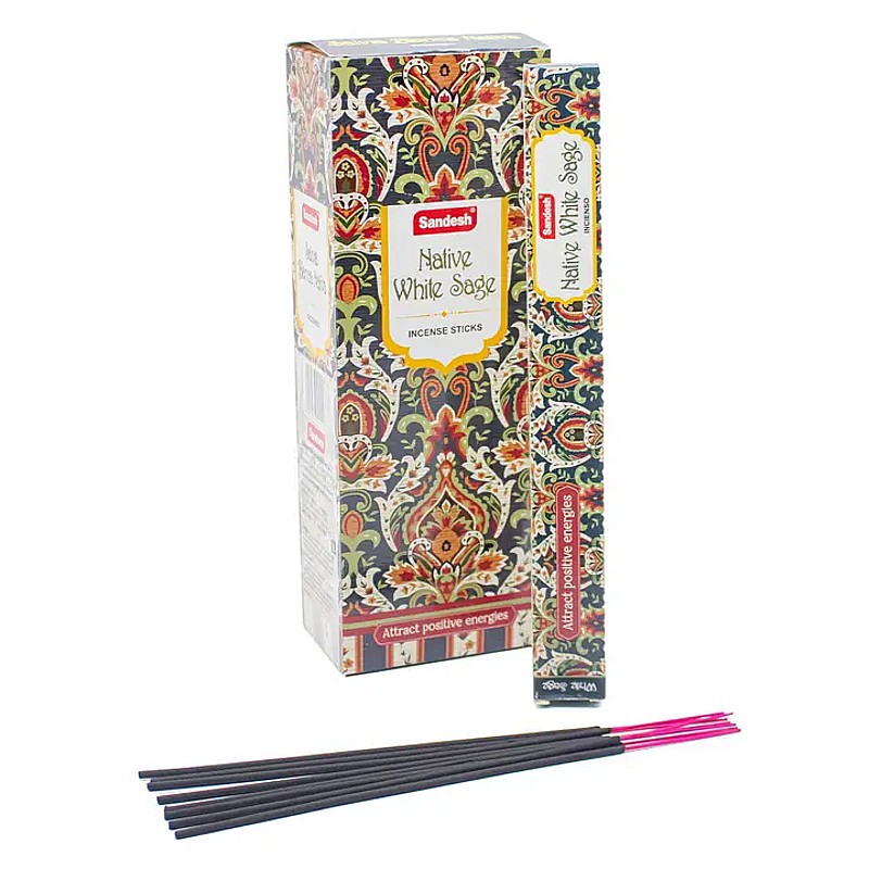 Sandesh Native White Sage indiai prémium füstölő