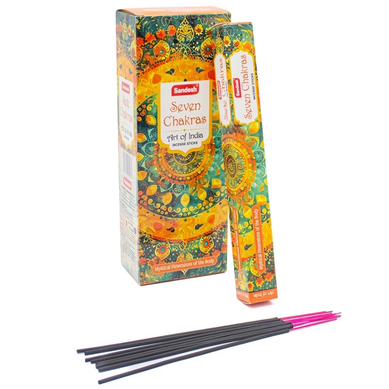 Sandesh Seven Chakras indiai prémium füstölő