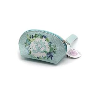 OM szimbólumos cipzáras erszény